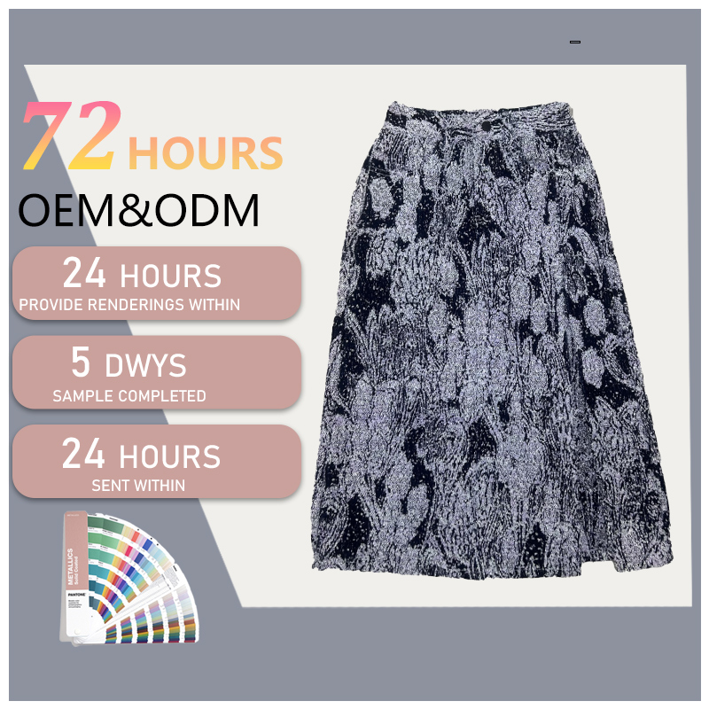 Glow-in-the-dark denim skirt Outdoor glo